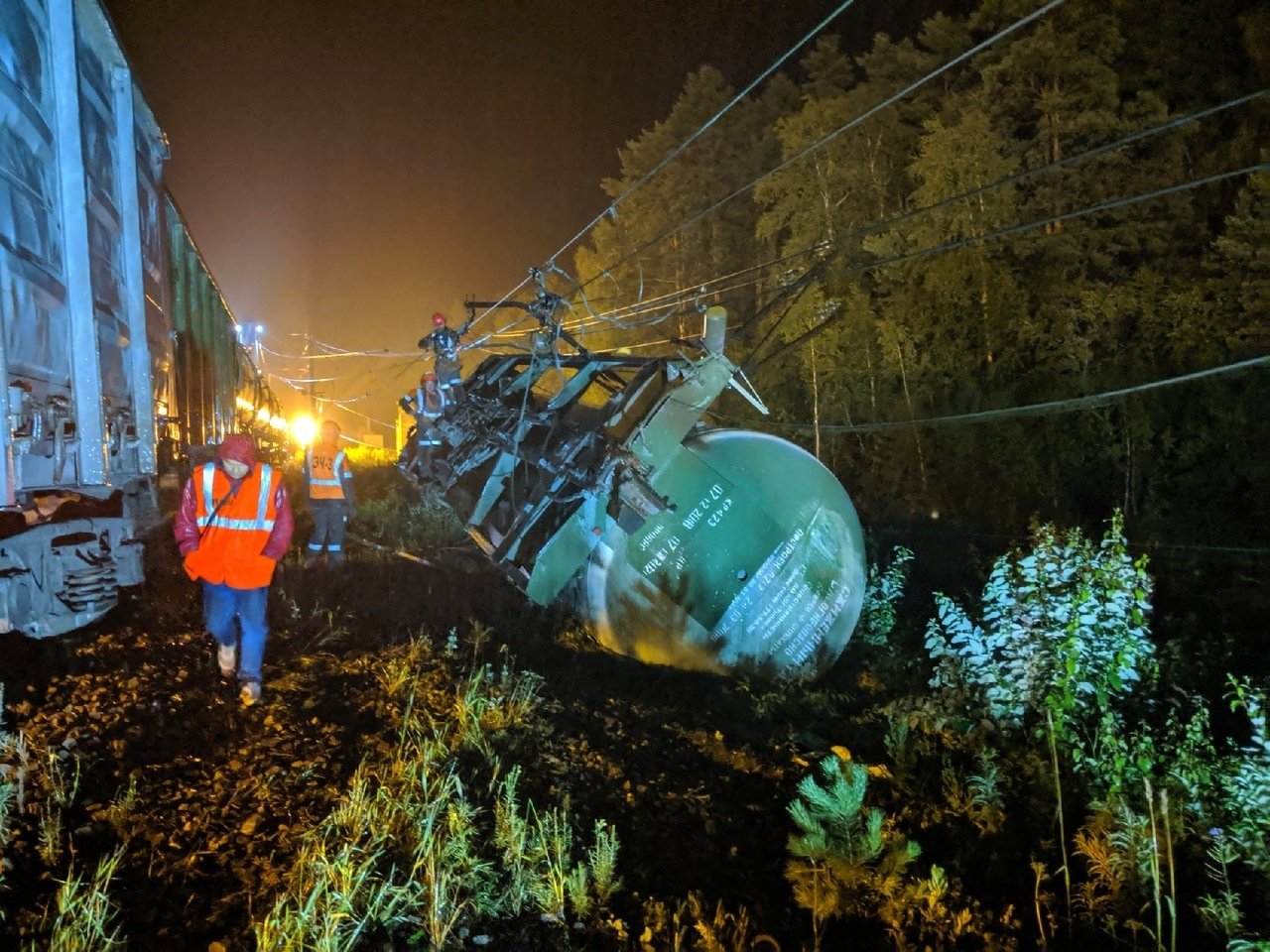 Фото грузового поезда на железной дороге