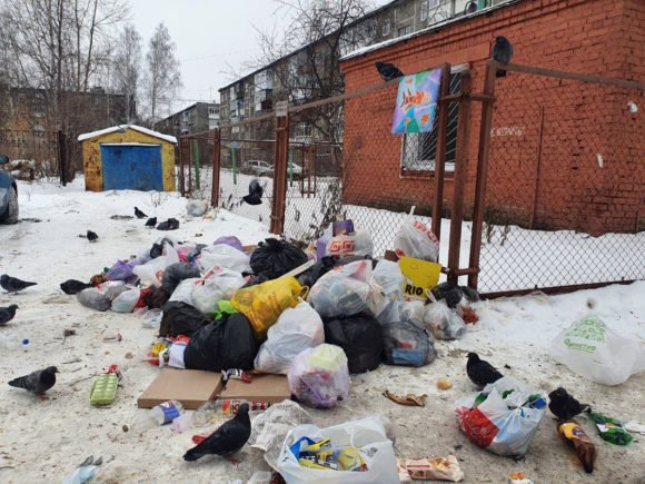 На Цветников поменяли старые мусорные контейнеры на новые. А жители ...