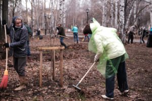 Субботник в садике картинки