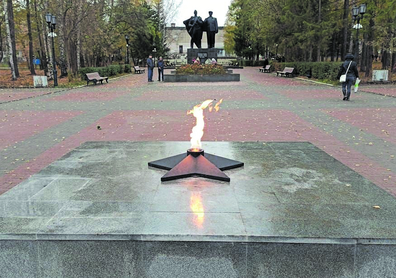 огонь на парке победы